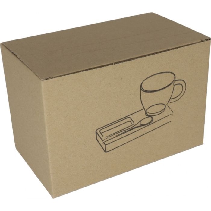 Tray with cup and spoon FORMOSA 150 ml