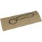 Keyring with shopping cart chip STICKIT