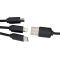 3in1 long cable with illuminated logo for engraving, W201TG