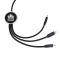 3in1 long cable with illuminated logo for engraving, W201TG