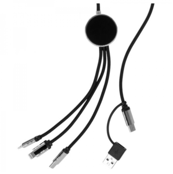 5IN1 LONG CABLE WITH ILLUMINATED LOGO FOR ENGRAVING, W102TG
