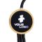 3-in-1 cable with illuminated logo in a wooden casing, LH-ZMU06