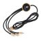 3-in-1 cable with illuminated logo in a wooden casing, LH-ZMU06