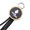4-in-1 cable with illuminated logo in a wooden casing, LH-ZMU05