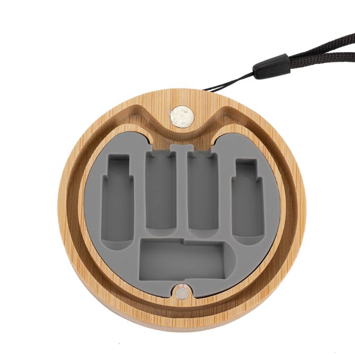 4in1 cable in wooden case, LH-ZM01