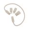4in1 cable in wooden case, LH-ZM01