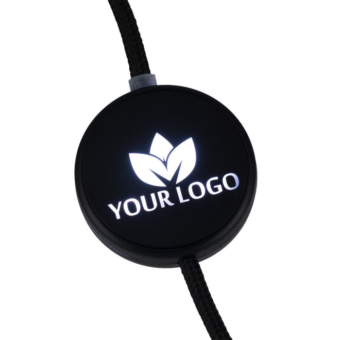 Cable 4in1 with illuminated logo - LH-ZM02