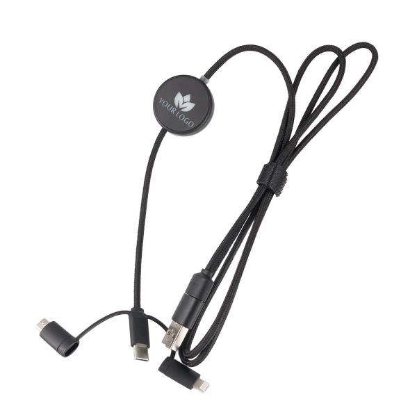 Cable 4in1 with illuminated logo - LH-ZM02