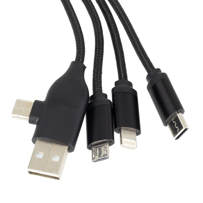 4in1 cable with enlighted logo for engraving, RXD-368