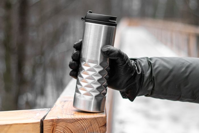 Thermal stainless steel mug SANTANDER 500 ml