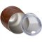 Stainless steel mug with wooden look BRIGHTON 380 ml