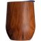 Stainless steel mug with wooden look BRIGHTON 380 ml