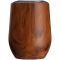 Stainless steel mug with wooden look BRIGHTON 380 ml