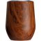 Stainless steel mug with wooden look BRIGHTON 380 ml