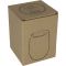 Stainless steel mug with wooden look BRIGHTON 380 ml