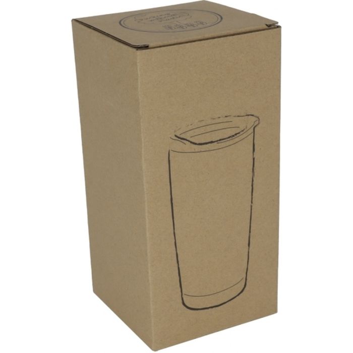 Stainless steel mug with wooden look COSTA RICA 550 ml