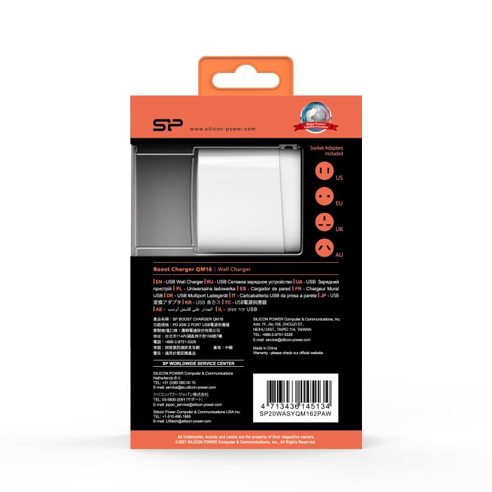 SILICON POWER fast charger QM16
