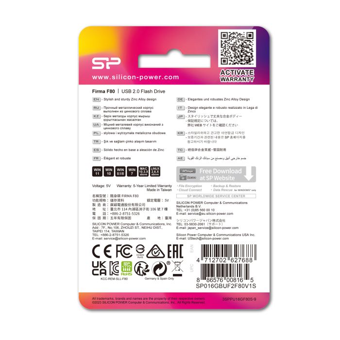 Pendrive silicon power F80 2.0