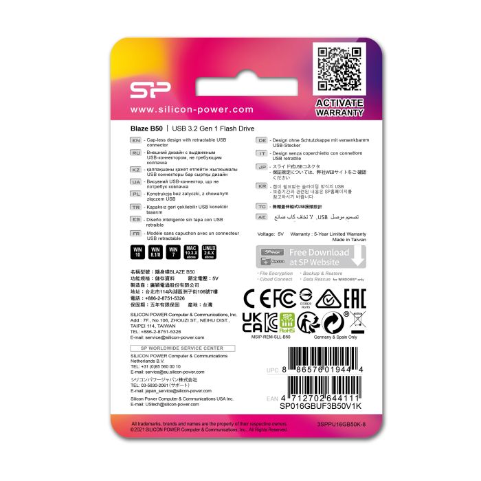 Pendrive Silicon Power Blaze B50 3.0