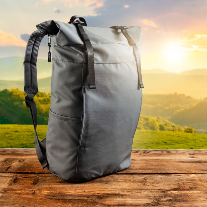 Rolltop backpack PEKTUSAN Schwarzwolf