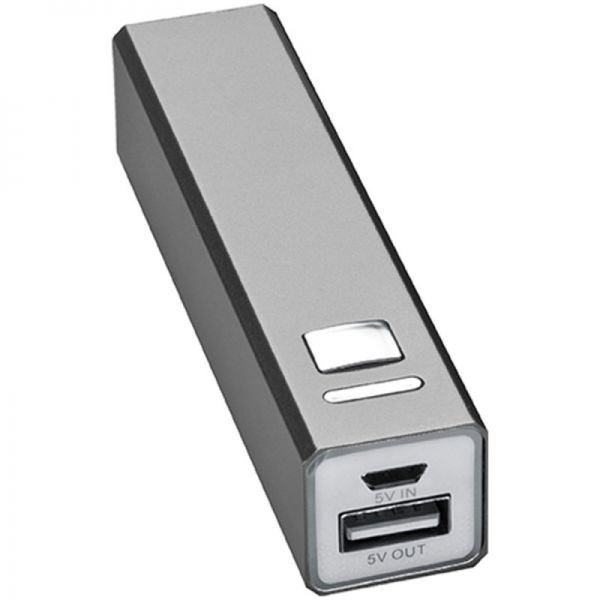 Metal power bank PORT HOPE 2200mAh