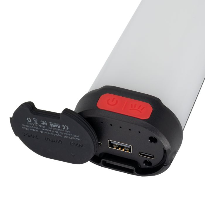 Solar flashlight with power bank, ES982