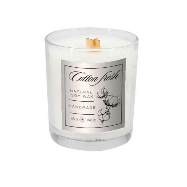Soy candle 190g Cotton Fresh