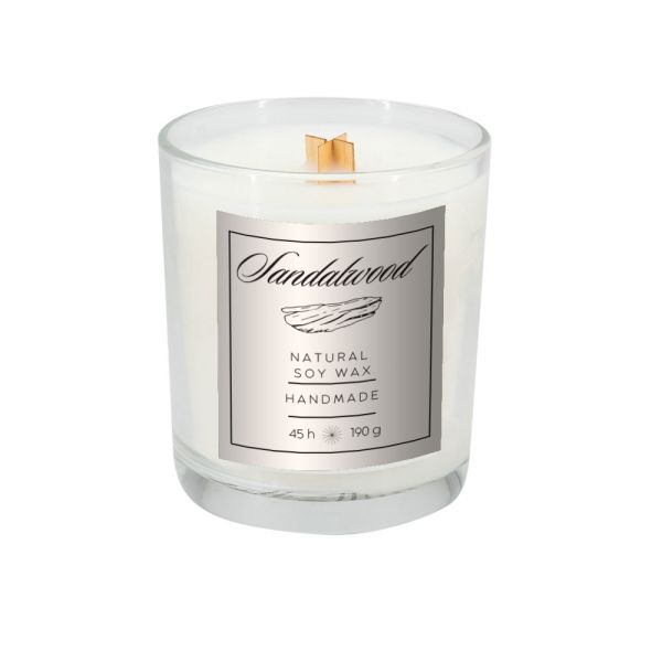 Soy candle 190g Sandalwood