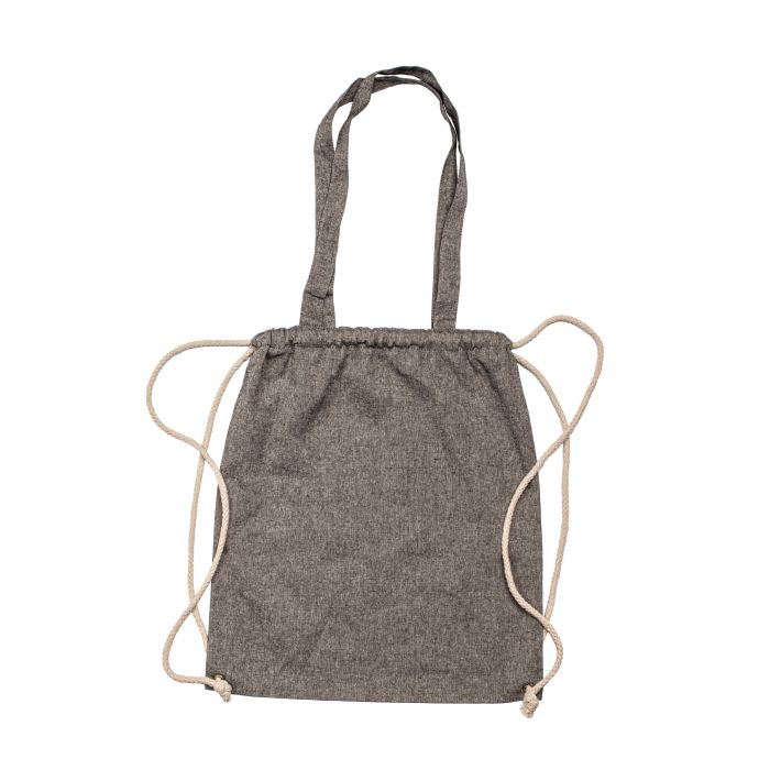 Recycled cotton bag with long handles, 140 g/m2, ADDISON