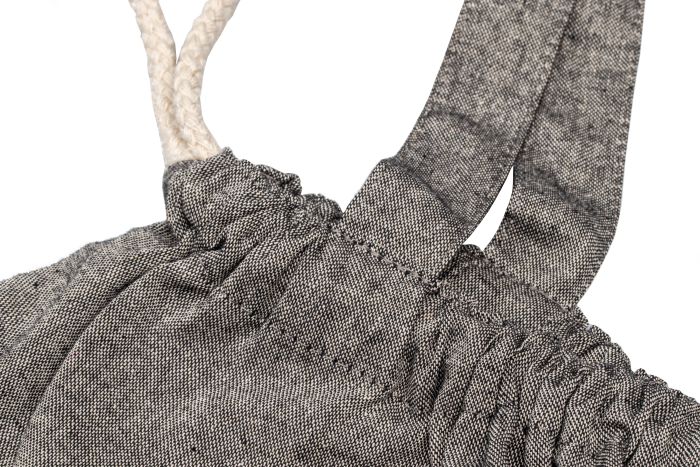 Recycled cotton bag with long handles, 140 g/m2, ADDISON