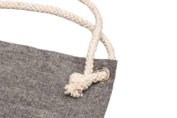 Recycled cotton bag with long handles, 140 g/m2, ADDISON
