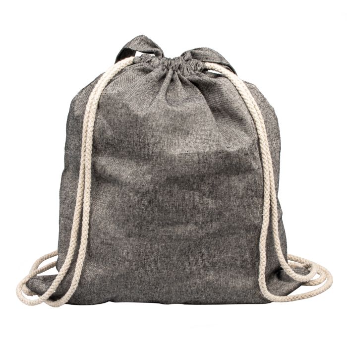 Recycled cotton bag with long handles, 140 g/m2, ADDISON