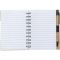 Memo holder, notebook, ball pen, sticky notes