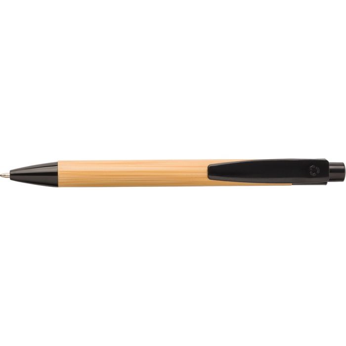 Bamboo notebook A5 with ball pen