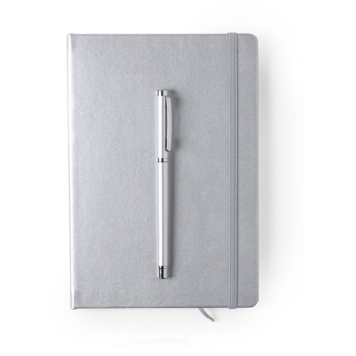 Notebook approx. A5 with roller ball pen