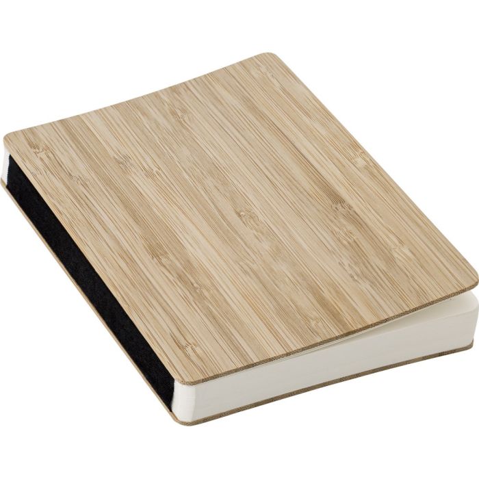 Bamboo notebook approx. B6 with ball pen