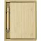 Bamboo notebook approx. B6 with ball pen