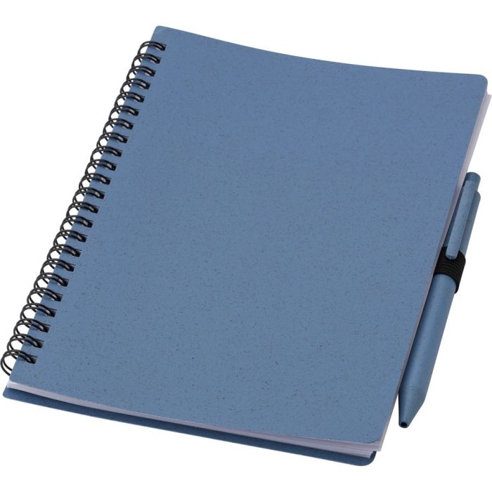 Wheat straw notebook approx. A5 with ball pen