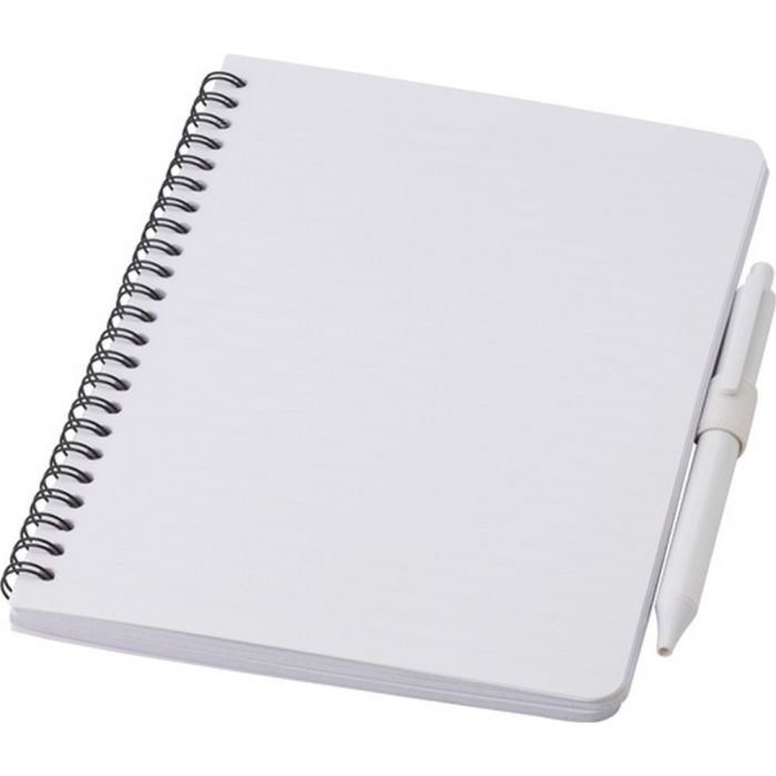 Antibacterial notebook approx. A5 with ball pen
