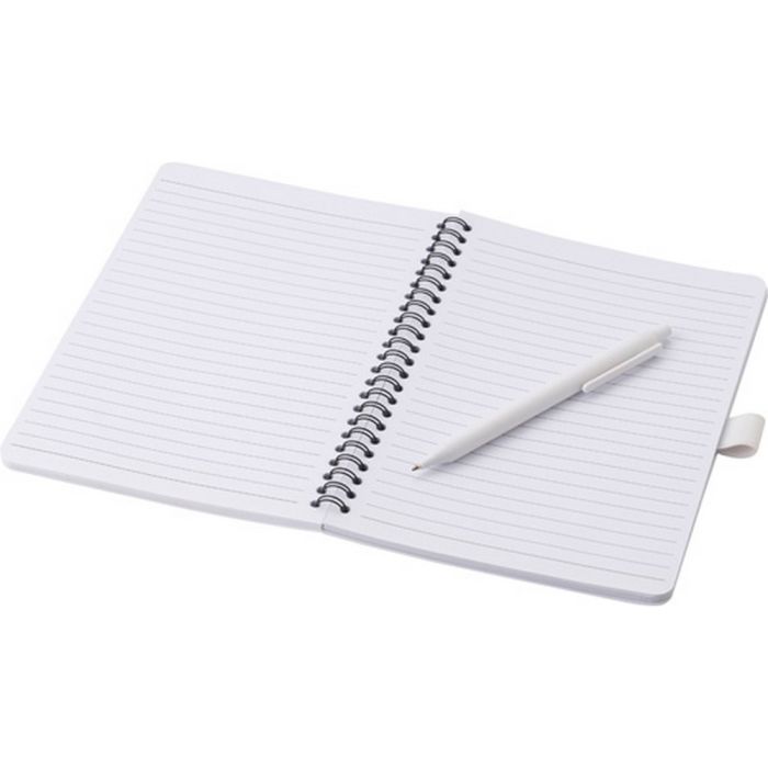 Antibacterial notebook approx. A5 with ball pen