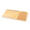 Bamboo desk organizer, laptop stand, phone stand, cork mouse pad