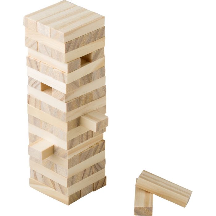 Wooden tower skill game
