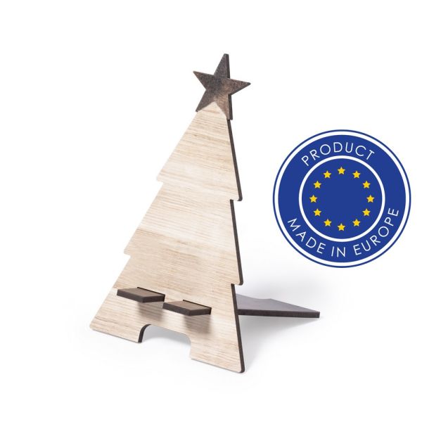Wooden phone stand "Christmas tree", foldable