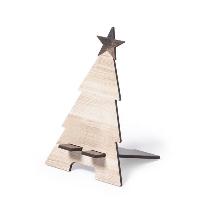 Wooden phone stand "Christmas tree", foldable