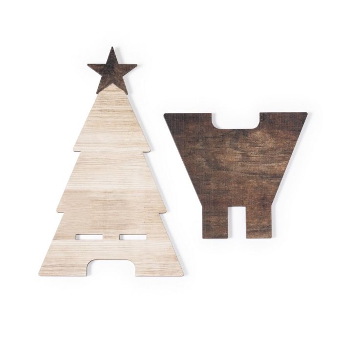 Wooden phone stand "Christmas tree", foldable