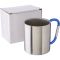 Metal mug 185 ml with carabiner clip