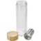 Glass thermos 420 ml with sieve stopping dregs