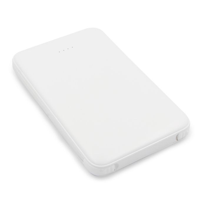 Power bank 5000 mAh with integrated cables, adapter included | Presley