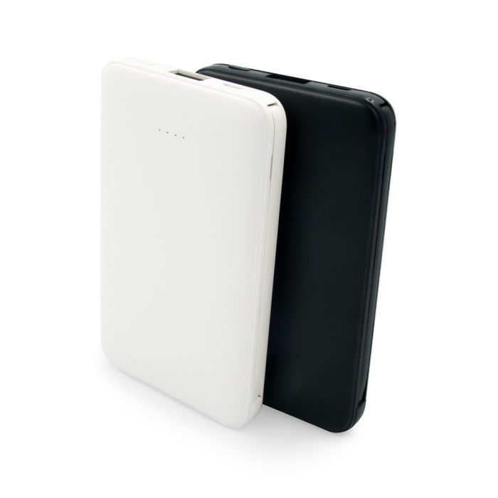 Power bank 5000 mAh with integrated cables, adapter included | Presley