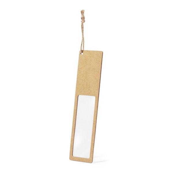 Recycled cardboard magnifying glass, bookmark